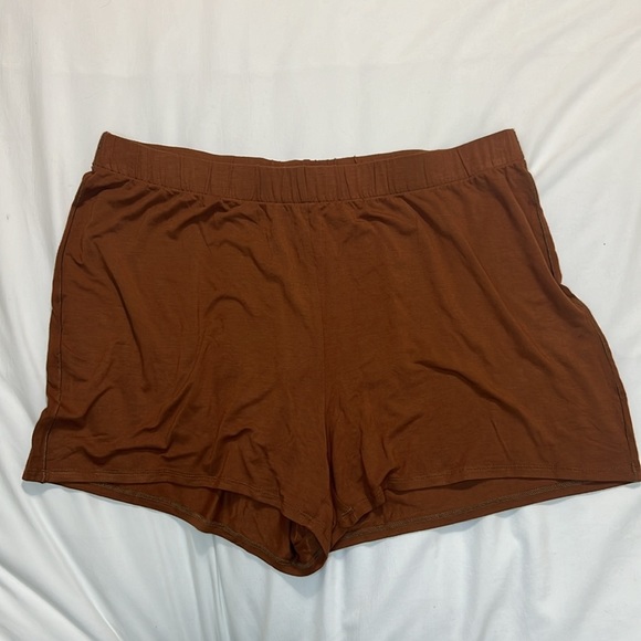 SKIMS SLEEP SHORTS IN COPPER SIZE XL STRETCHY SOFT LOUNGE SHORTS - Picture 4 of 8